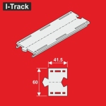 Hacker-Model HCT9715 - TT - Gerade Segment, 1-gleisig, 41,5 x 60 mm (6 Stück)